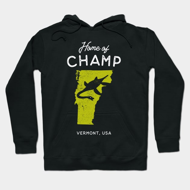 Home of Champ, The Lake Monster Hoodie by Strangeology